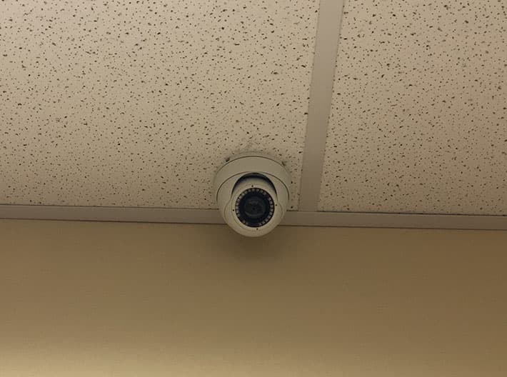 180 Degree Lens Dome Security Camera Ceiling Installation
