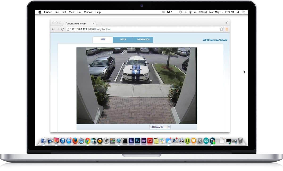 Gestion avancée pour webcam