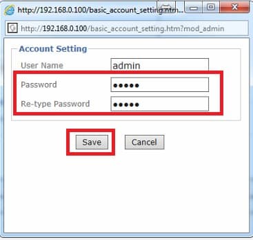 Zavio IP Camera Password Change Instructions
