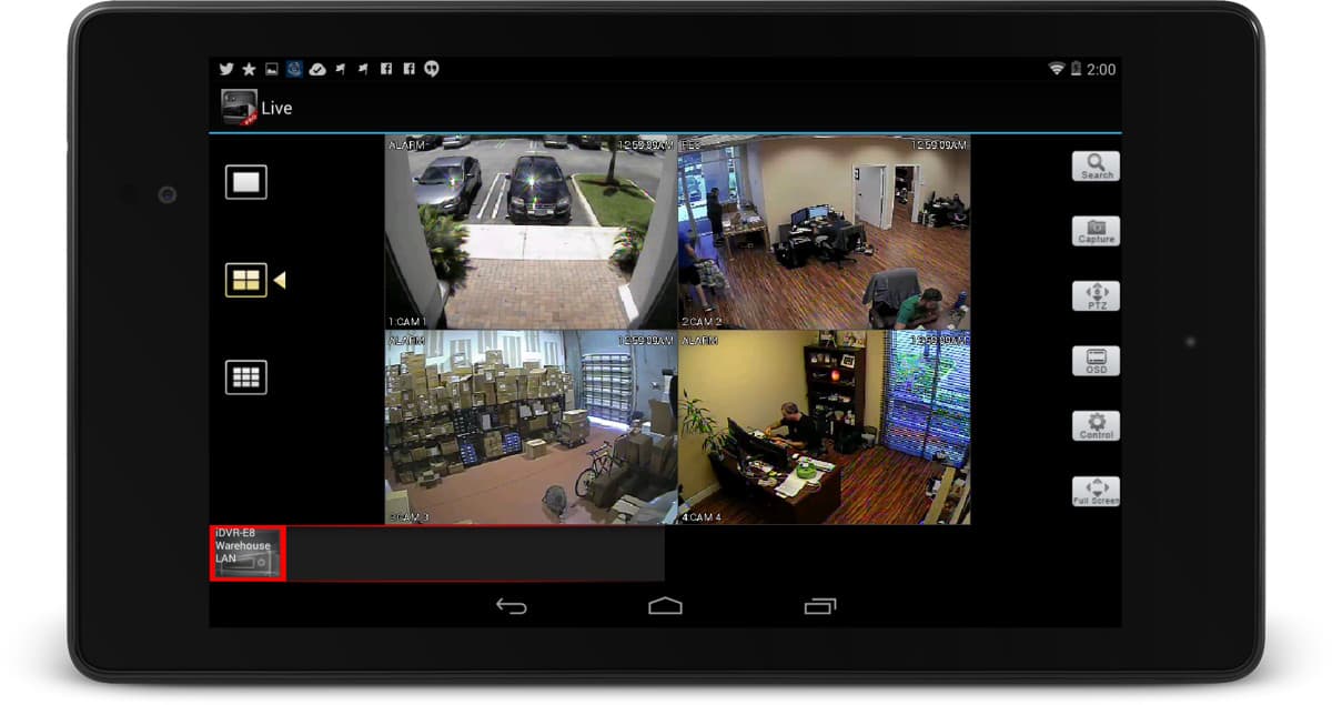 Can I use my tablet as a security camera?