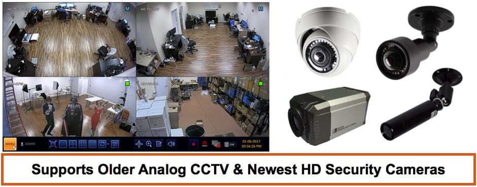 Hybrid CCTV DVR, AHD, HD-TVI, HDCVI