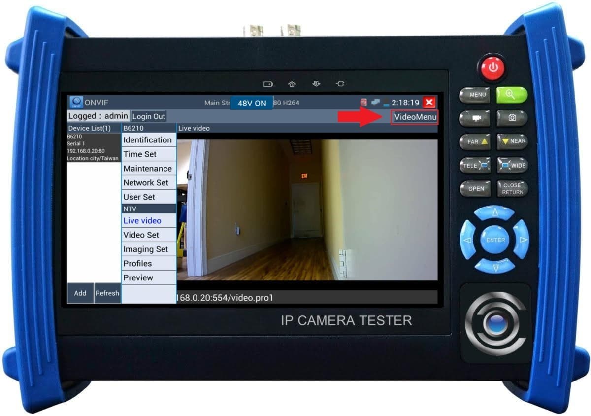 IP Camera Test Monitor ONVIF PTZ