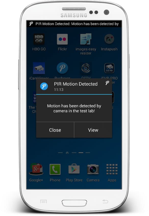 IP camera push notification Android