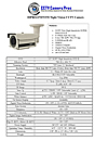 Night Vision Infrared CCTV Camera Data Sheet
