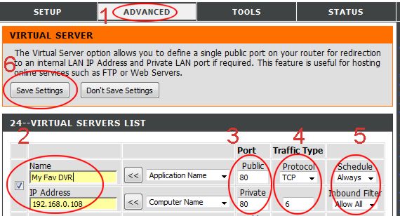 D-link Port Forwarding