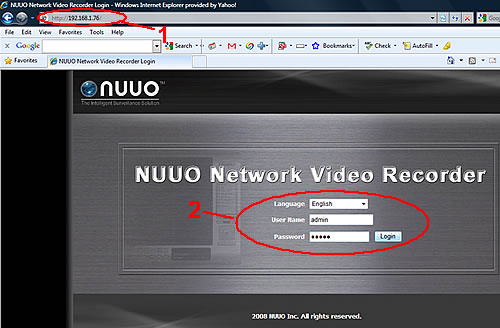 NUUO NVR Video Export Instructions - Step 1