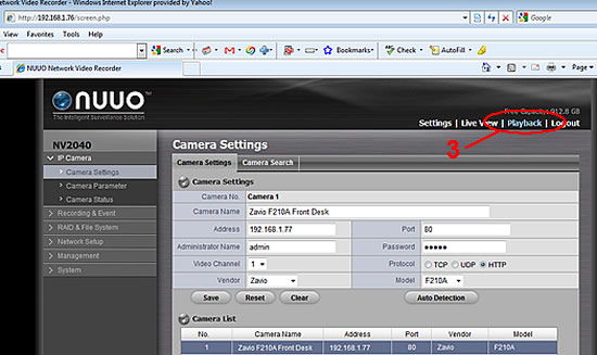 NUUO NVR Video Export Instructions - Step 2