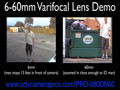 6-60mm Varifocal Lens Video