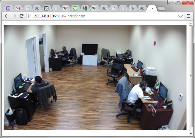 Embed IP Camera in Web Page