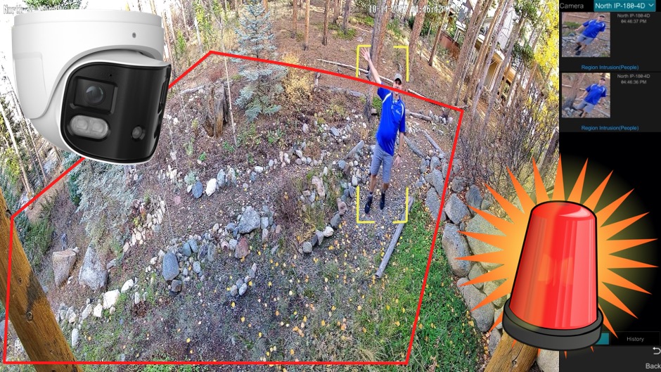 AI Security Camera Perimeter Alarm