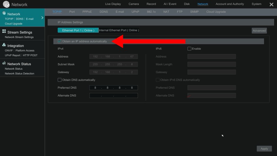 DVR IP Address