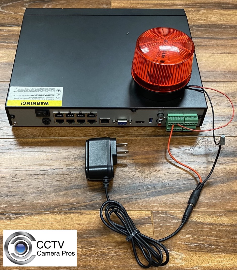 DVR Alarm Relay Output Wiring
