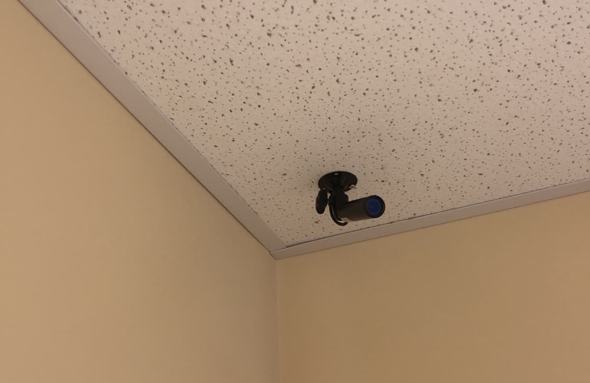 Lipstick Security Camera - Ceiling Tile Installation
