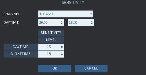 Security Camera Motion Detection Sensitivity