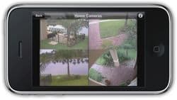 GV-Eye iPhone App 4 Camera Horizontal View