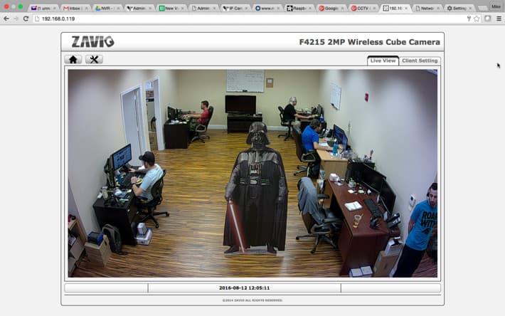 Remote IP Camera View from Mac Web Browser
