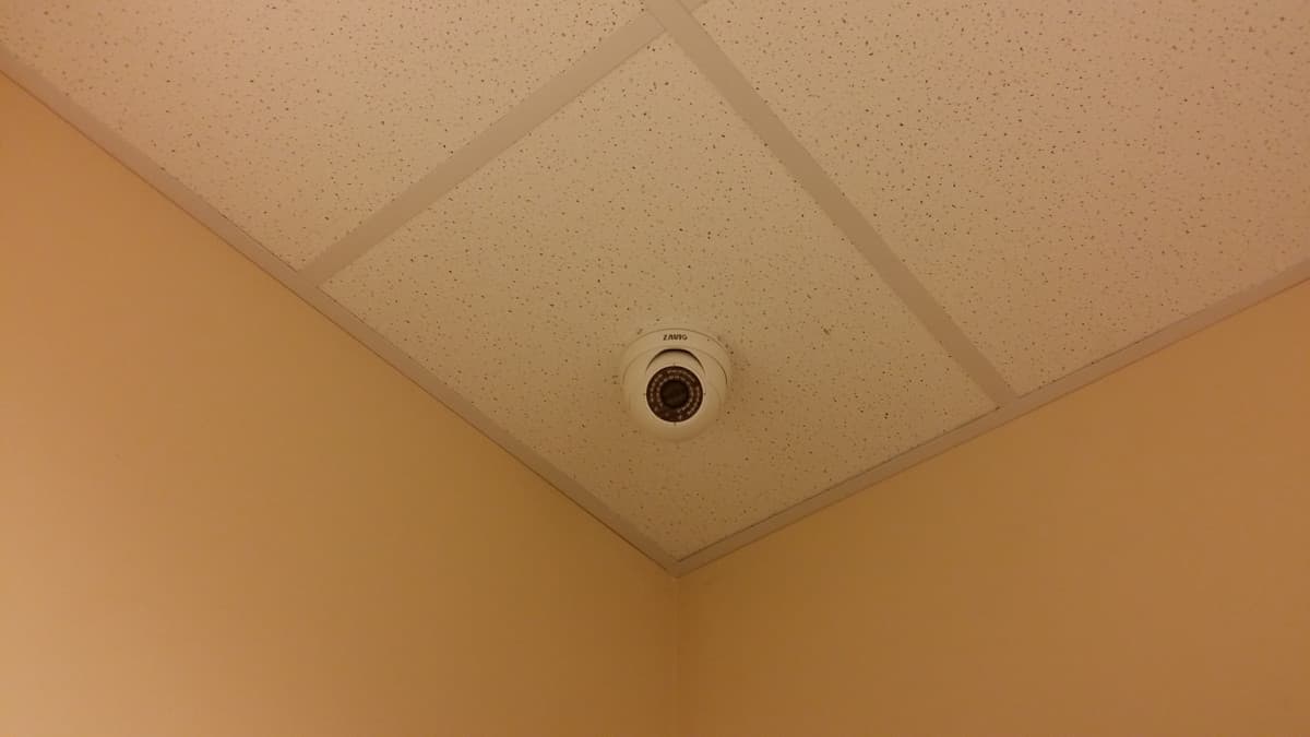 Dome IP Camera - Ceiling Tile Installation