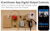 IP Camera Digital Output Controlled by Mobile App