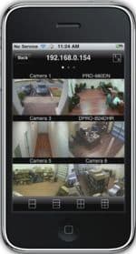 Nuuo Surveillance DVR iPhone App Live Camera View 1