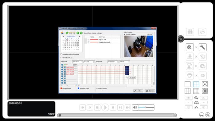 Zavio NVR Software - Remote Recorded Surveillance Video Search