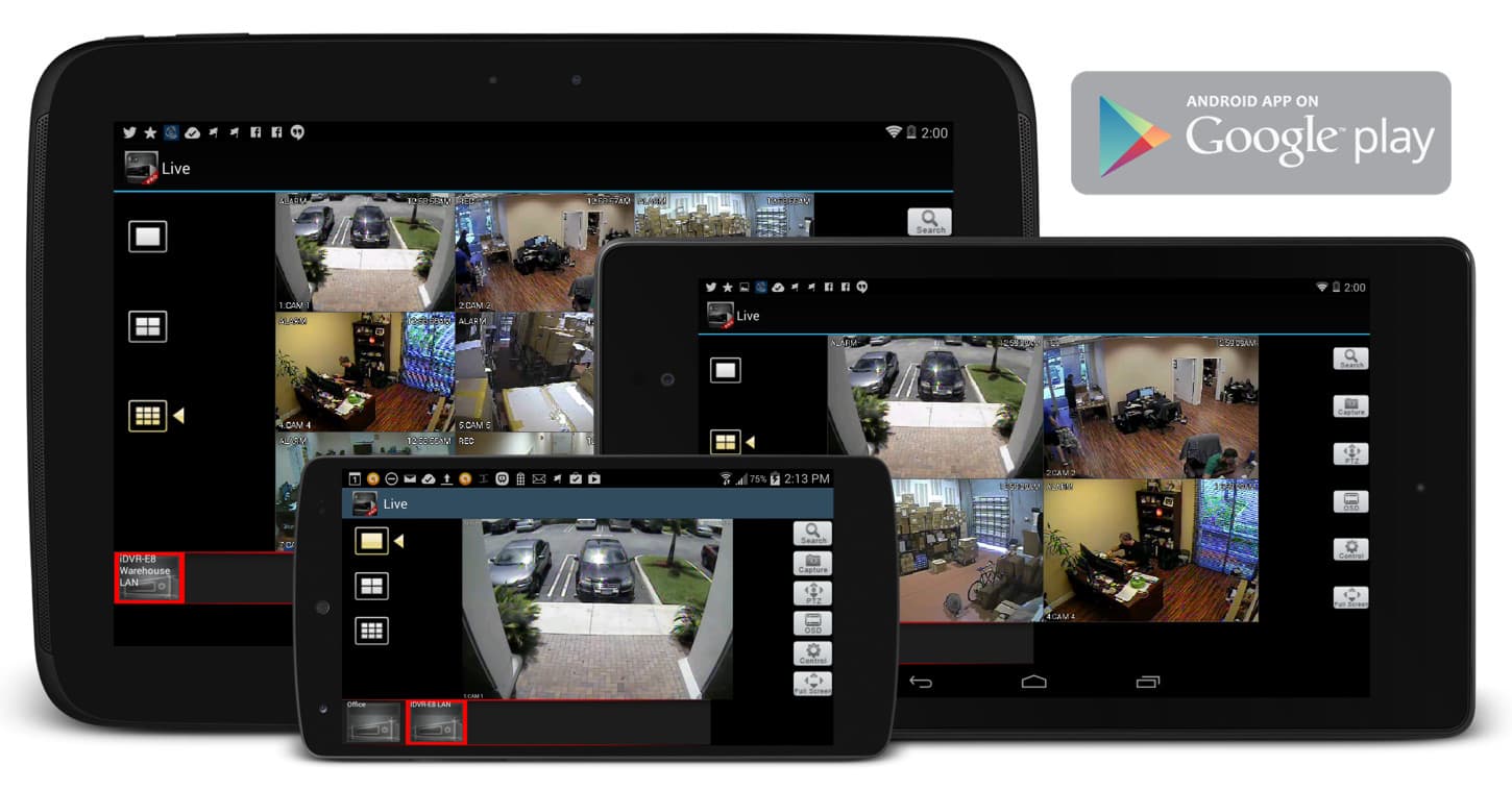 Android CCTV Camera Viewer App