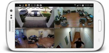 Android App DVR Viewer - 4 CCTV Camera View