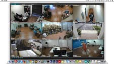 Mac CCTV Viewer Software for iDVR PRO - 9 Camera View