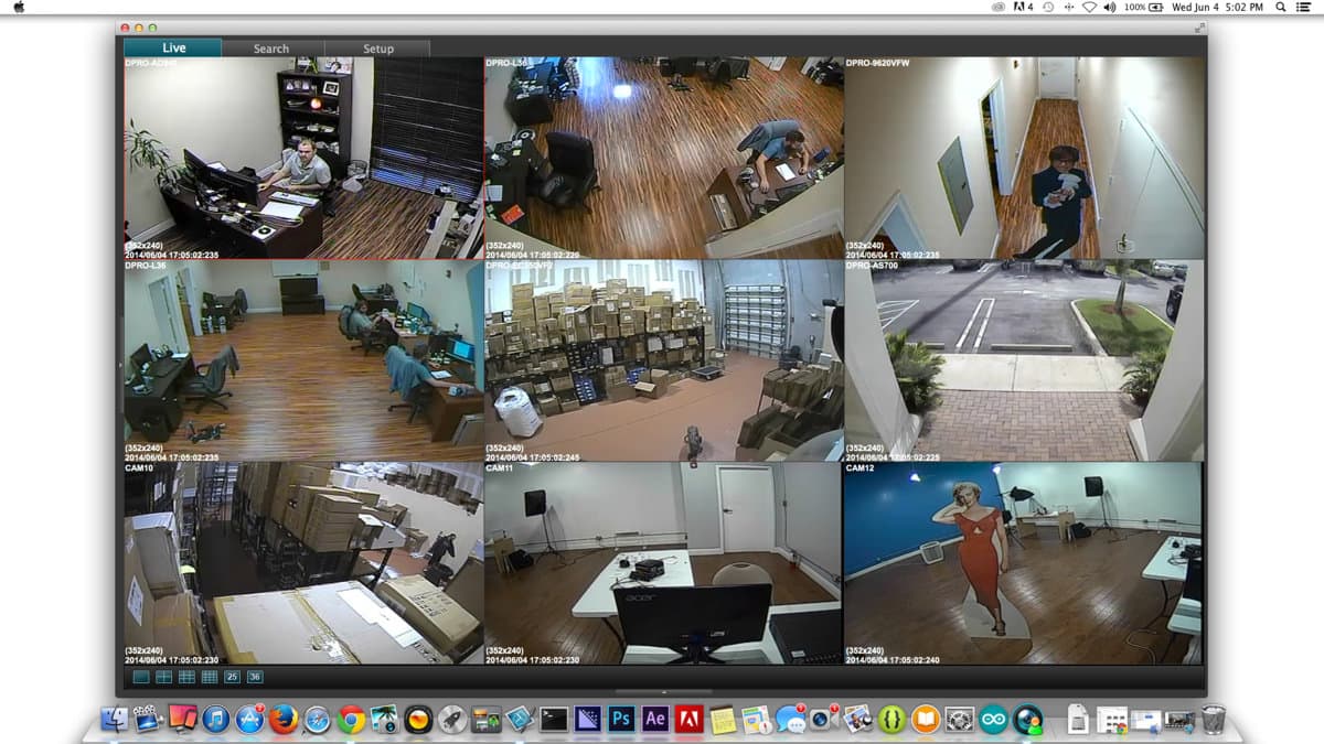 cctv camera view in pc