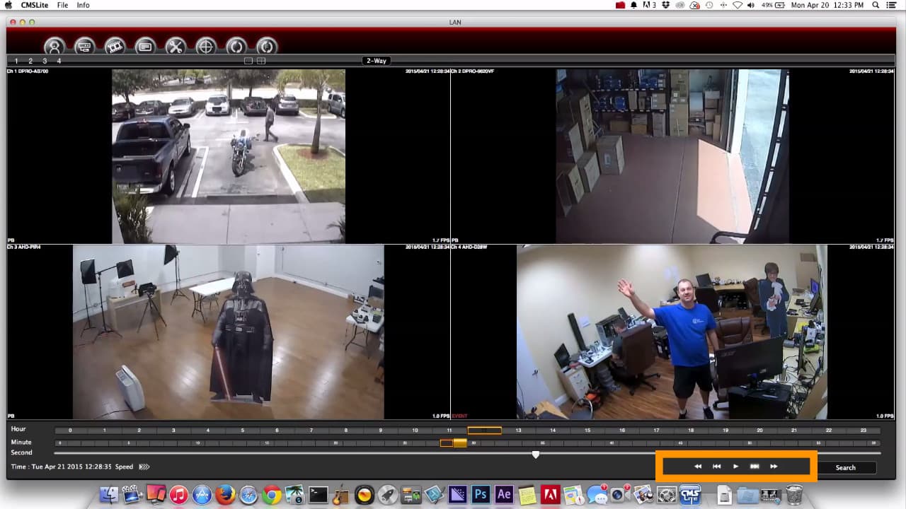Mac Security Camera Software DVR Video Playback