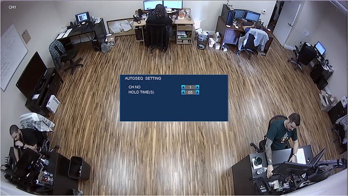 CCTV Multiplexer - Auto Sequence Camera Screen Rotation