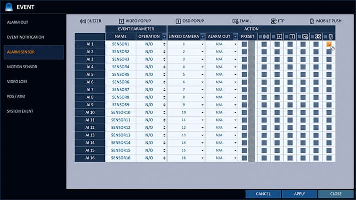 HD CCTV DVR - Alarm Sensor Push Notification Setup