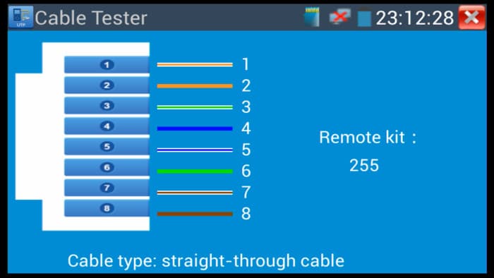 AHD / HD-TVI / HD-CVI test monitor - Ethernet Cable Tester app