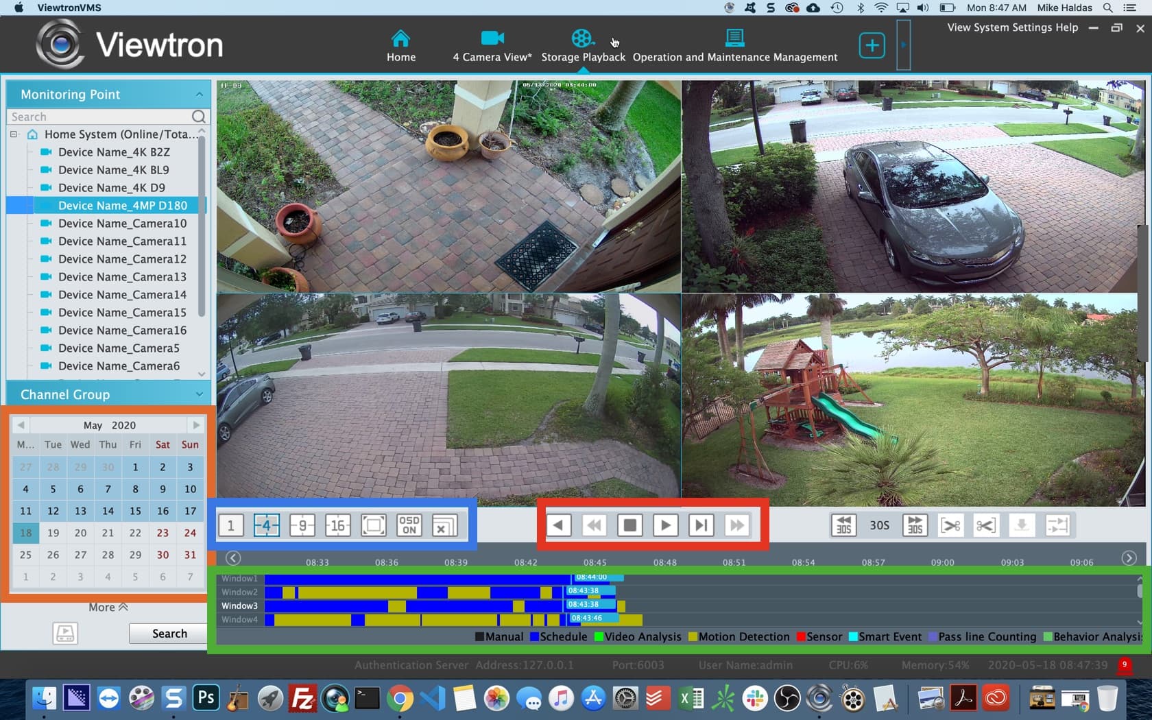 Koel kast Onregelmatigheden Mac Security Camera Software for IP Cameras, DVRs, NVRs