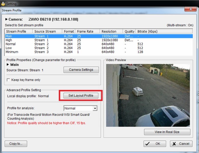 IP Camera NVR Dual Stream Setup