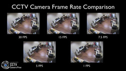 CCTV video frame rate comparison