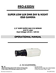 High Res CCD Camera Spec