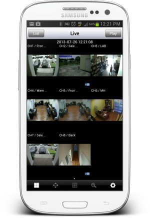 Viewtron Surveillance DVR Remote Access Android