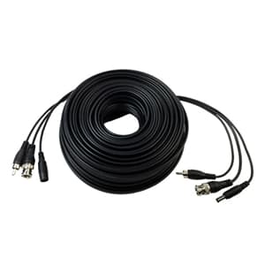 100 Pack CCTV Camera DC Power Pigtail Cables – Male 2.1mm Coax – 10 Inch – Evertech