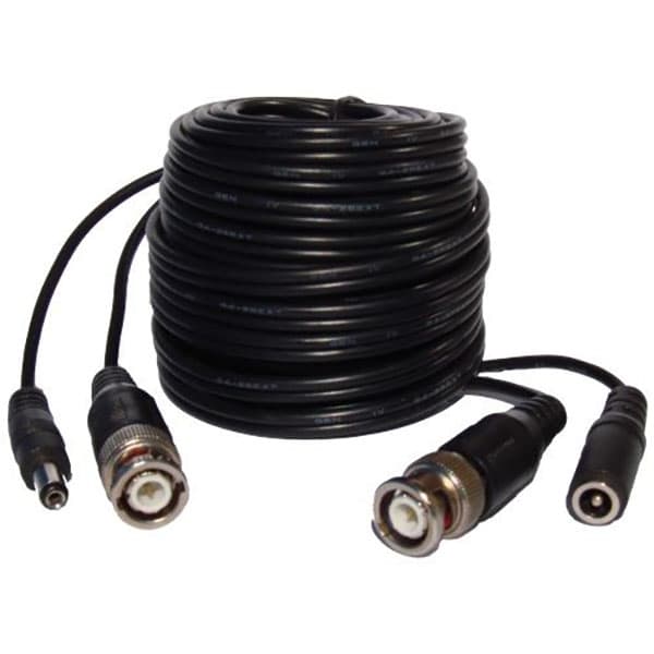 Male BNC RG59U 75 Ohm Coaxial Cable for Security CCTV DVR Standard Video Long 