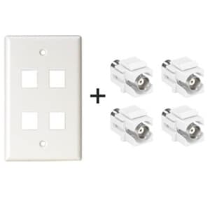 BNC Connector Wall Plate