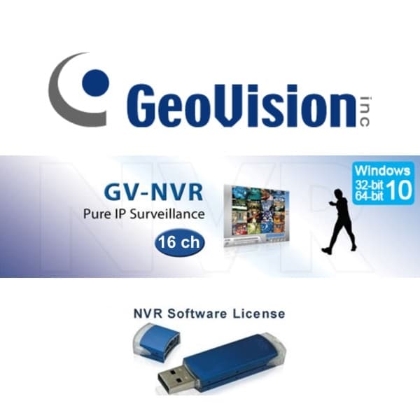 Geovision 16 or 32Ch GV-NVR Software Dongle Licence 3rd Party IP Camera . 