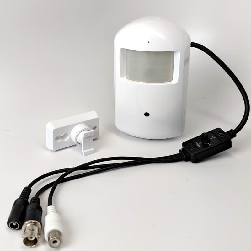 HD-TVI Spy Motion Detector Camera 2.4MP 1080p HD 3.7mm Nanny-Cam Security CCTV 