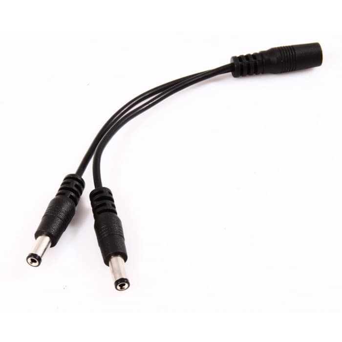 2.1mm 1 To 2 Way CCTV Camera DC Power Lead Cable Splitter Connector Adapter