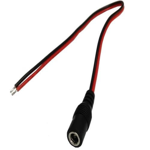 10in Use To Connect To Security Cameras Monoprice DC Power Pigtail Male Plug 