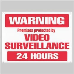 CCTV Security Camera Sign